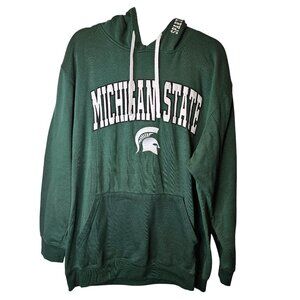 Michigan State Spartans Men Colosseum Hoodie SZ 1XT Embroidered Kangaroo Pocket
